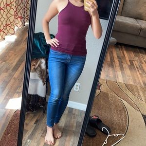Purple tight top. Cute and comfy!